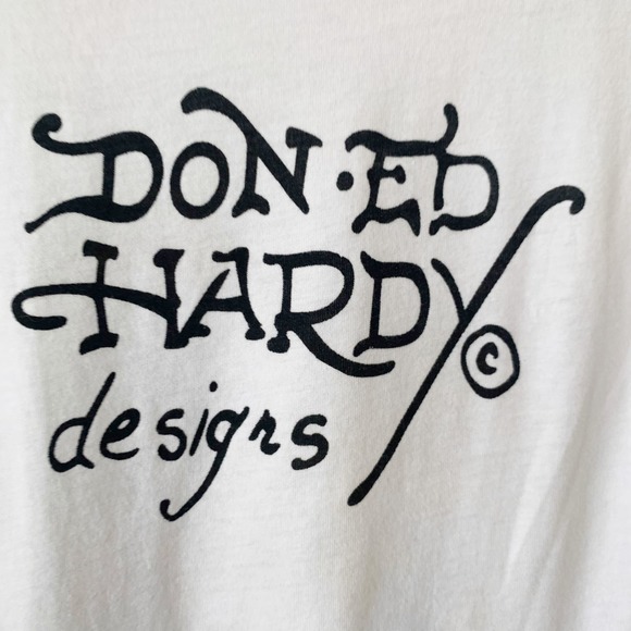 Ed Hardy White Tiger Graphic Tee - Picture 5 of 14